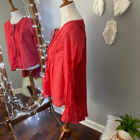 Free People Sisters of the Moonlight high low blouse - Picture 4 of 8